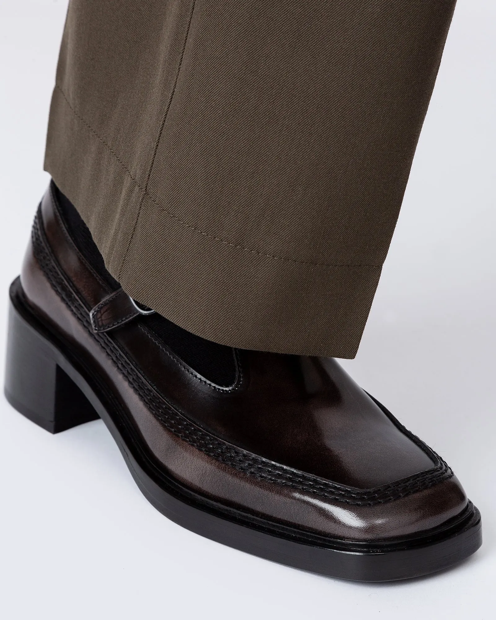 LLUISA HEELED - Brushed T-bar Loafer sold by Hereu Studio product image thumbnail 5