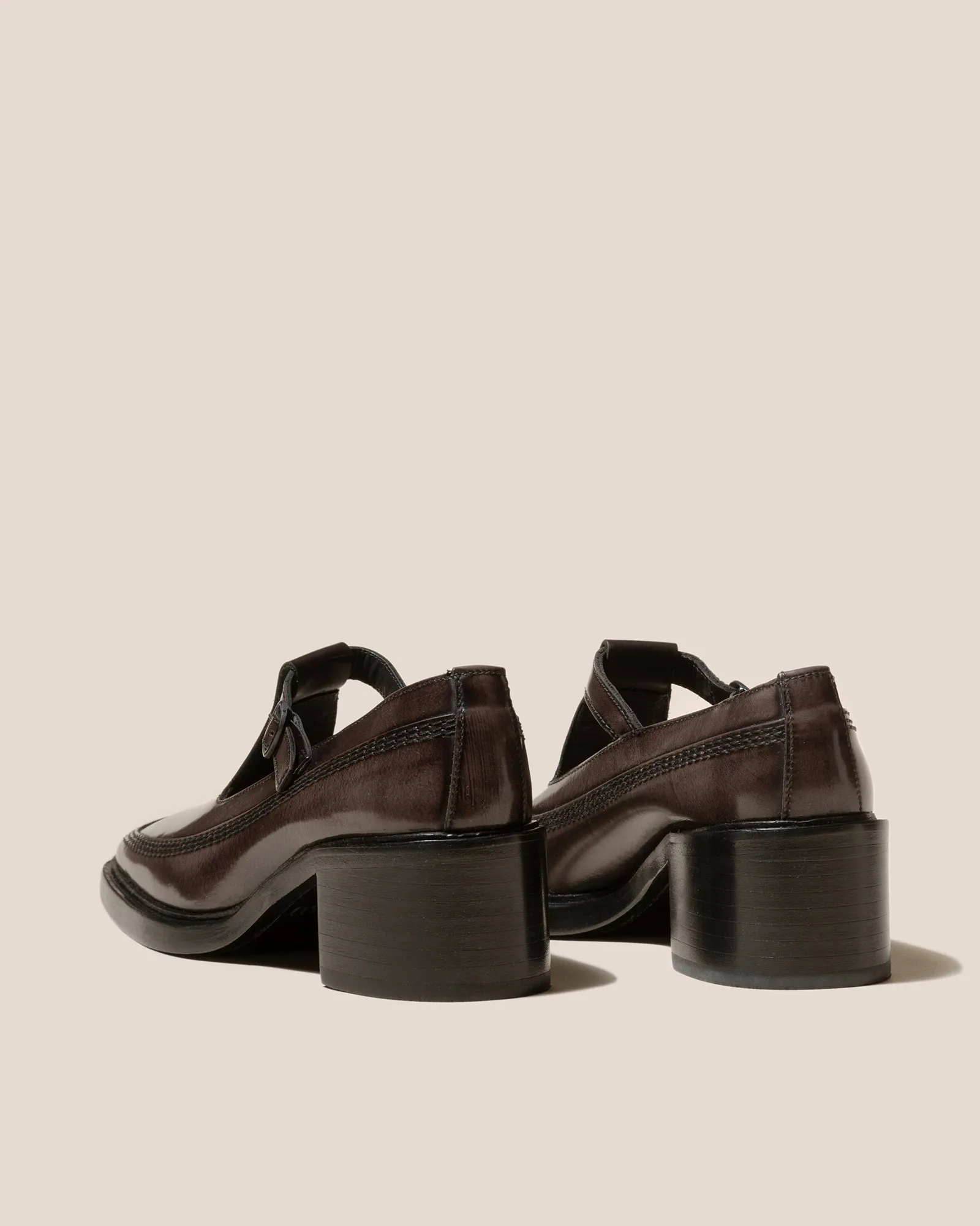 LLUISA HEELED - Brushed T-bar Loafer sold by Hereu Studio product image thumbnail 3