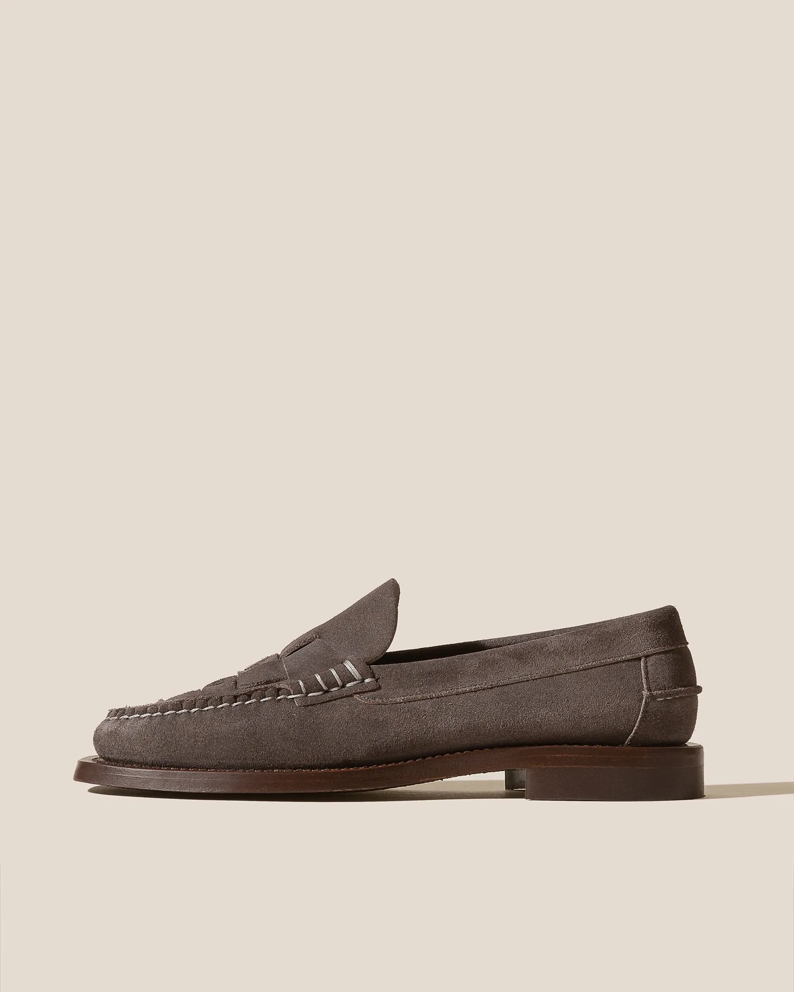 NOMBELA SUEDE - Men's Interwoven Detail Slip-on Loafer sold by Hereu Studio