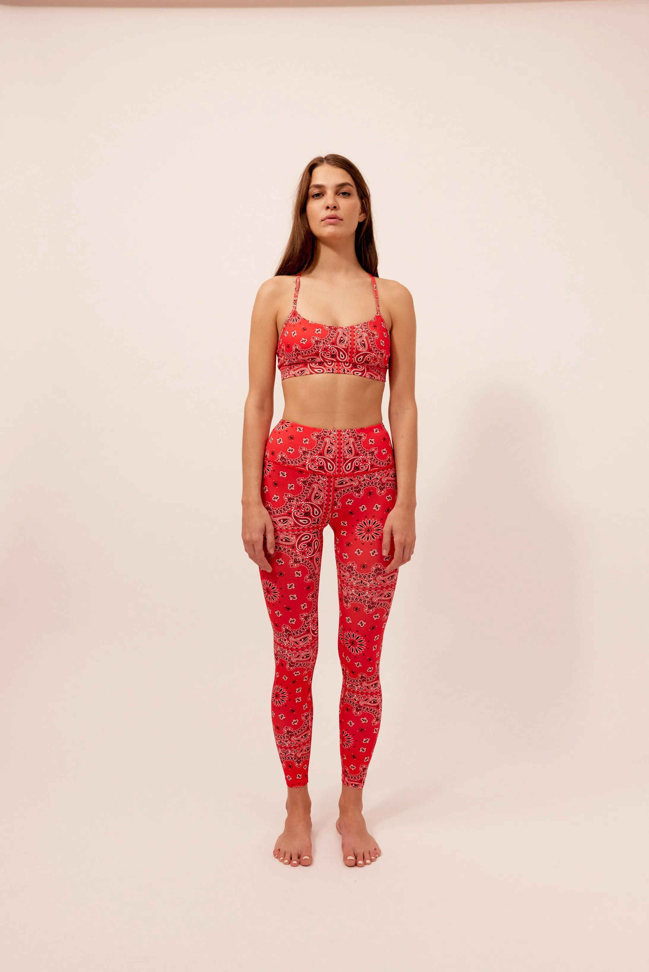YOGA LEGGING RED BANDANA sold by Arizona Love