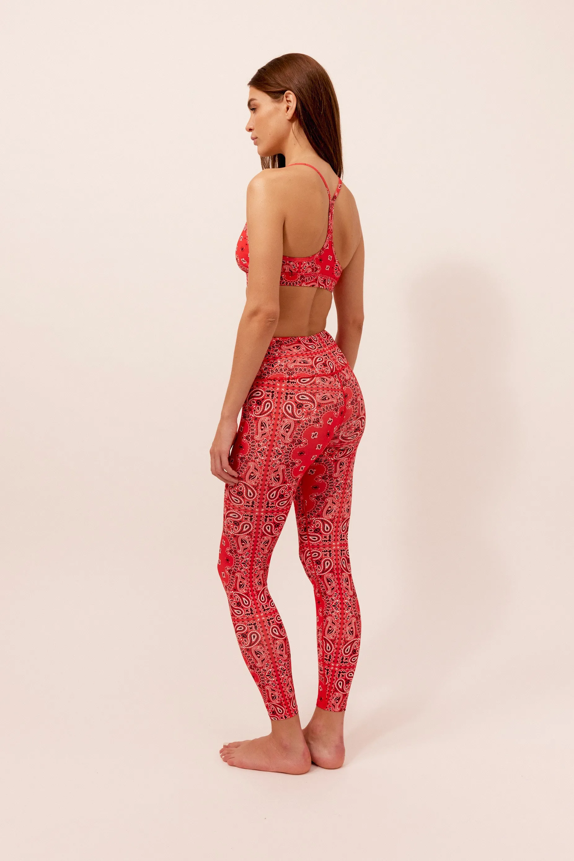 YOGA LEGGING RED BANDANA sold by Arizona Love product image thumbnail 2
