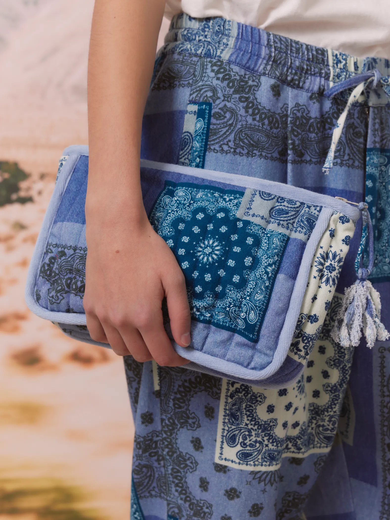 Denim pouch sold by Arizona Love