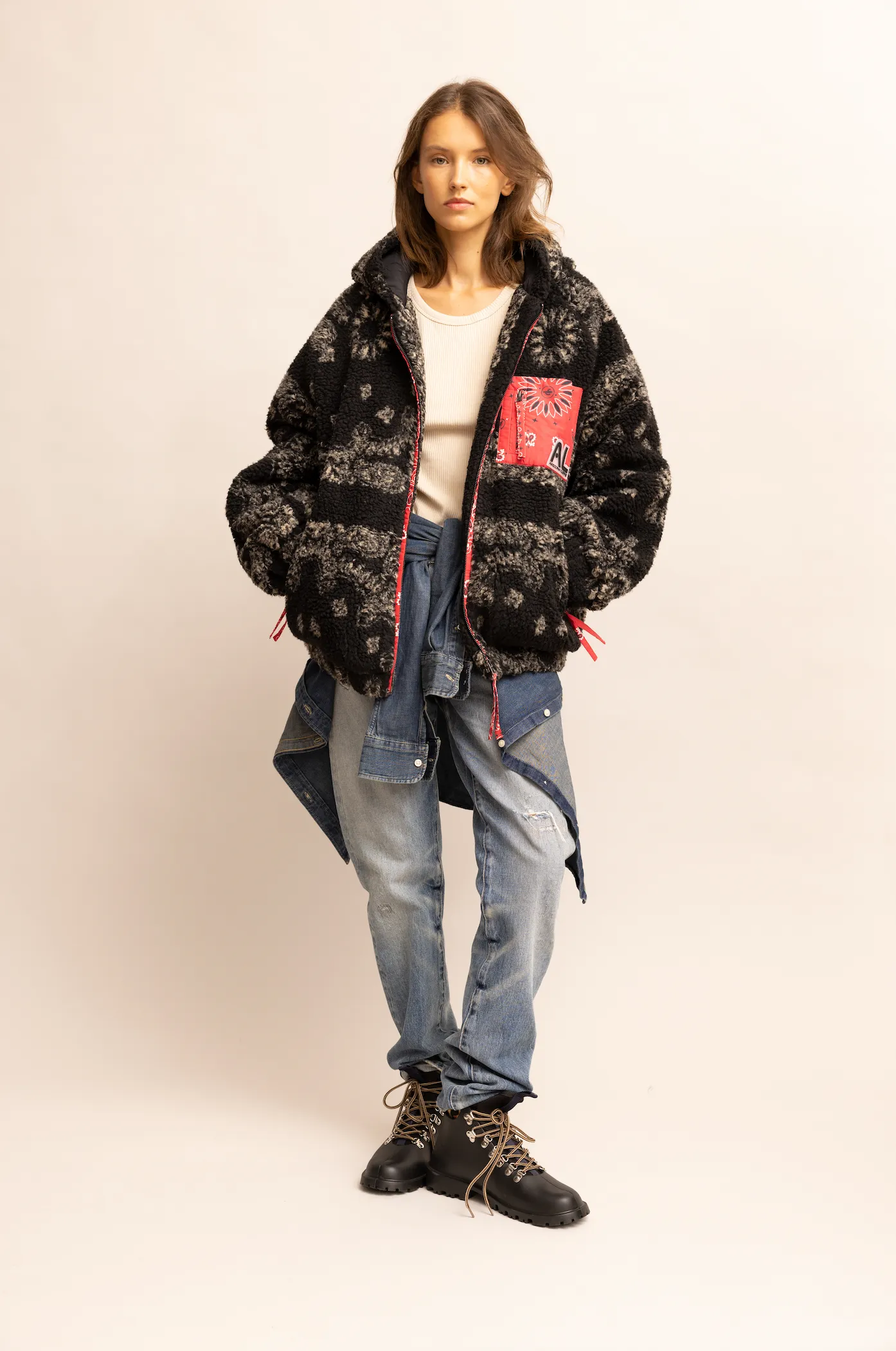 Hills jacket black bandana sold by Arizona Love