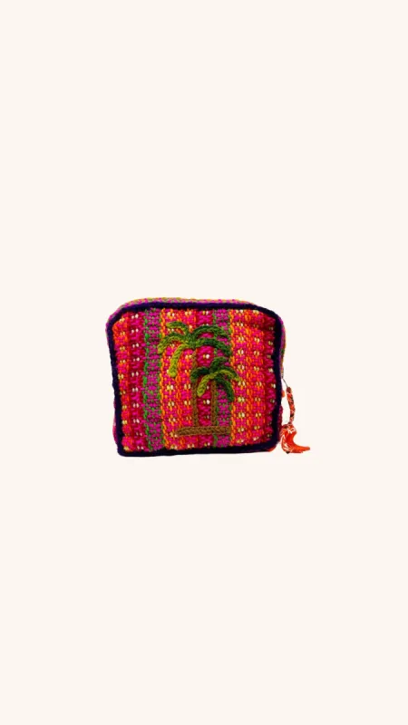 Pouch Feliz orange made by Arizona Love