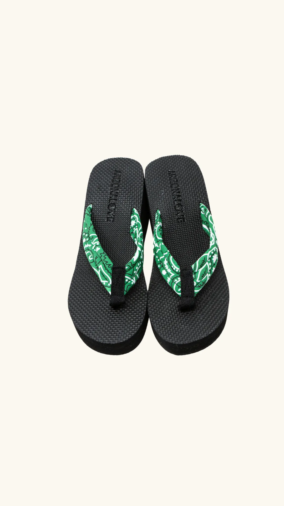 Tong platform green bandana sold by Arizona Love product image thumbnail 2