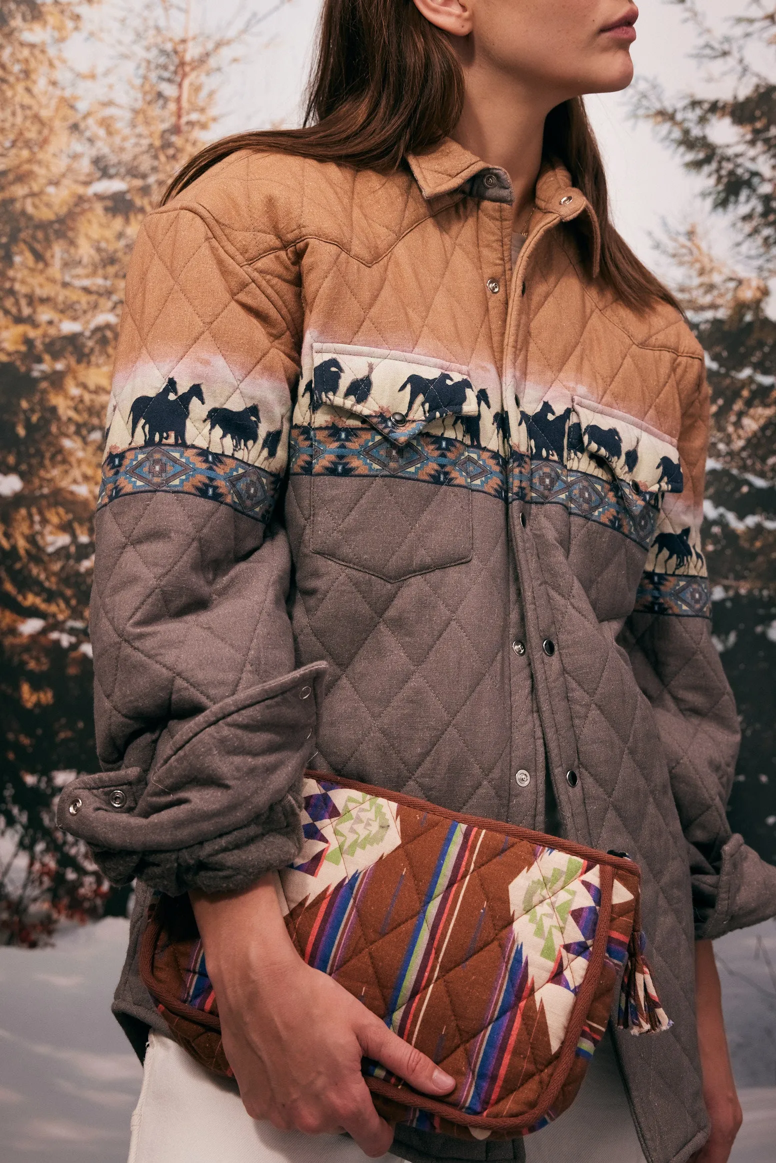 Quilt shirt jacket cowboy sold by Arizona Love product image thumbnail 2