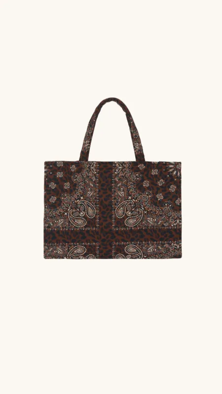 Leopard bag oversize sold by Arizona Love