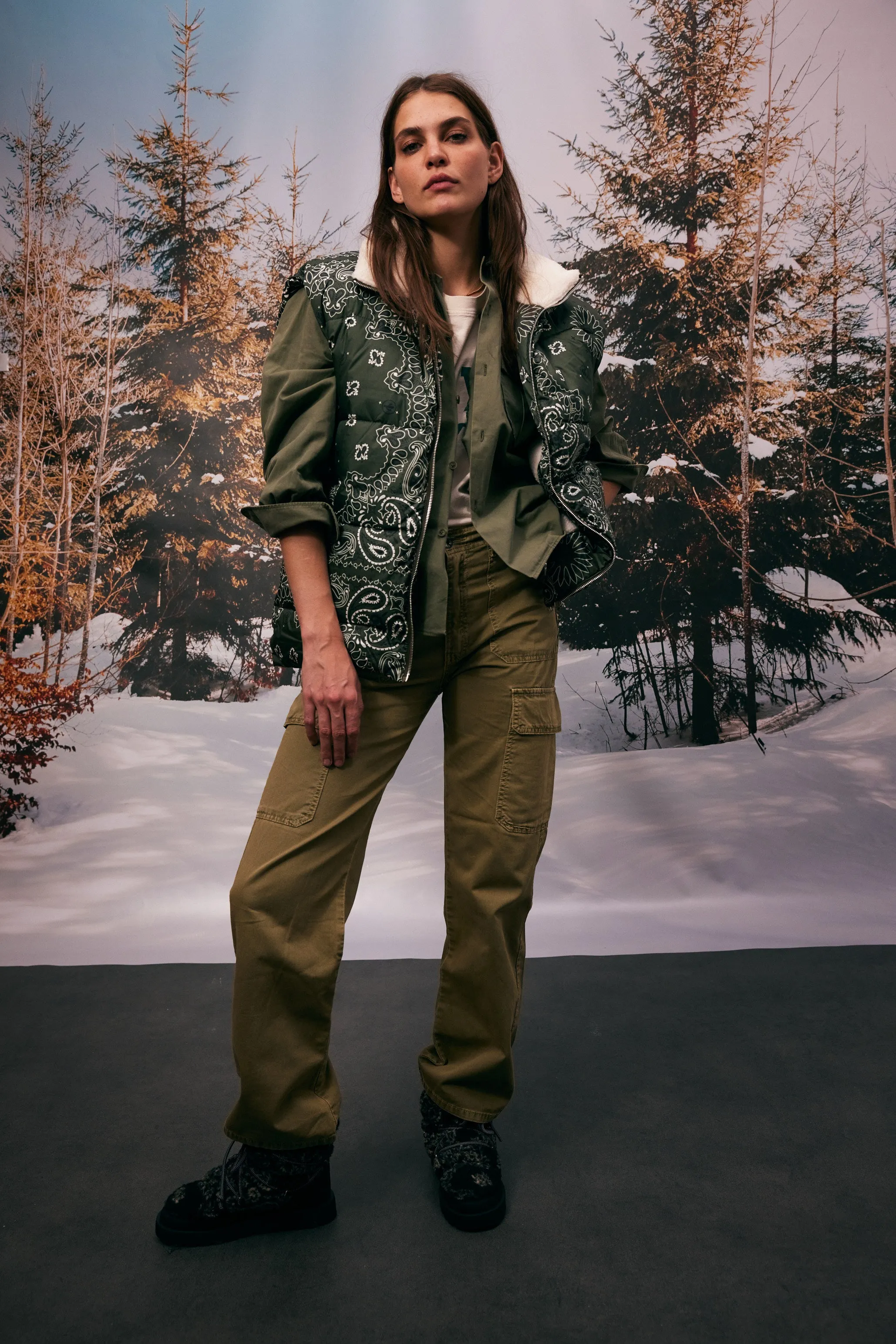 Fur snow boots black sold by Arizona Love product image thumbnail 2