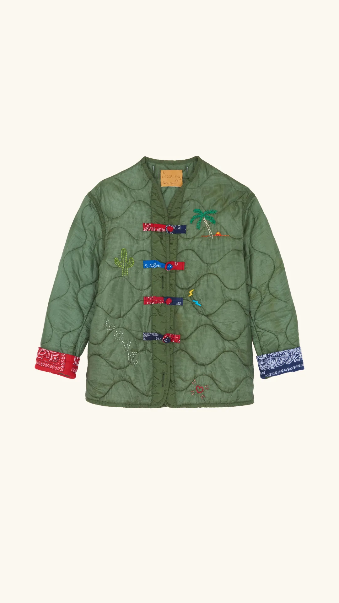 Kung fu jacket sold by Arizona Love