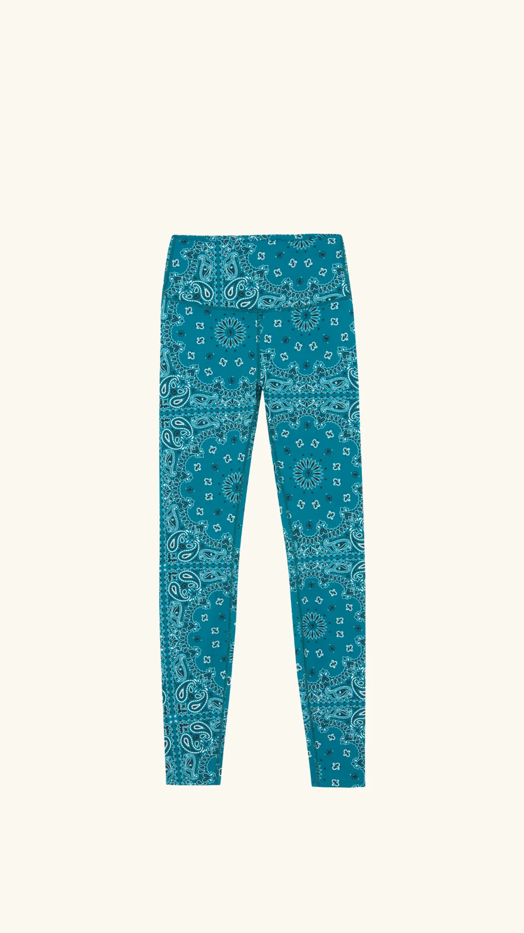 Yoga legging teal bandana sold by Arizona Love