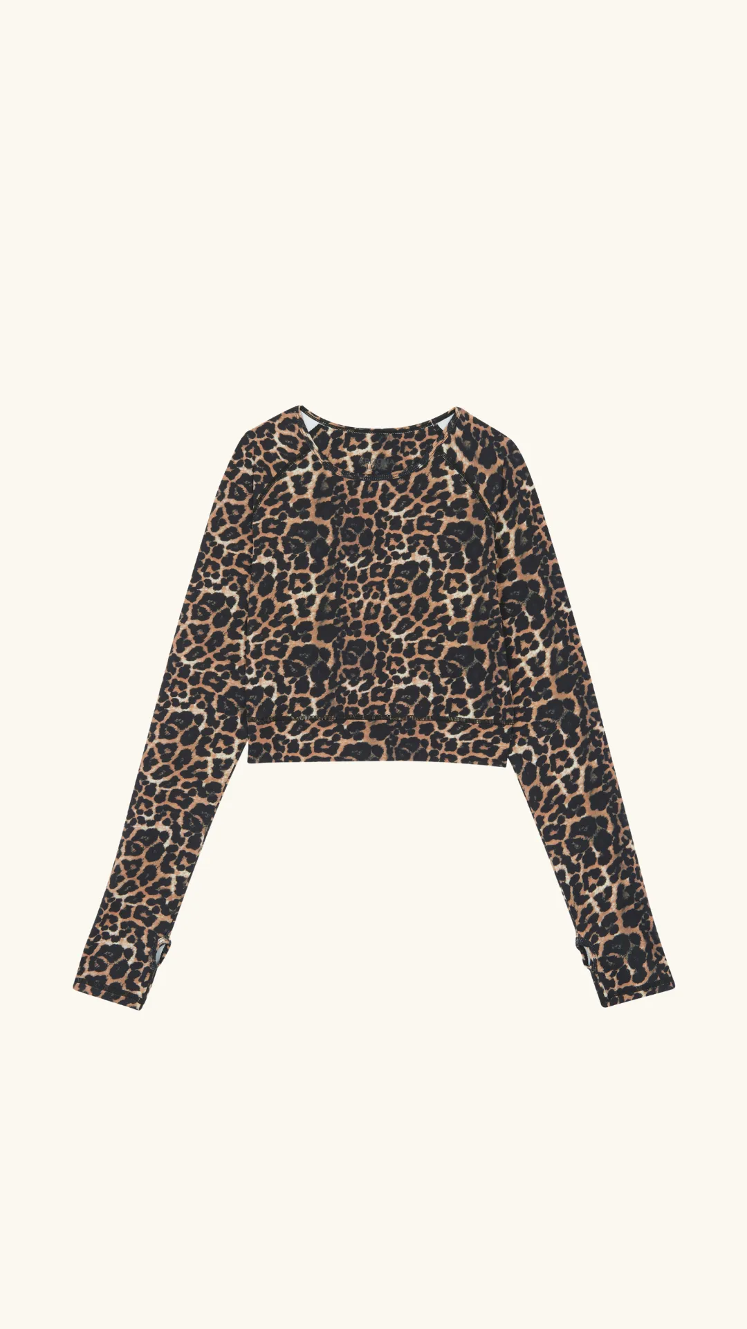 Yoga long sleeve top leopard sold by Arizona Love