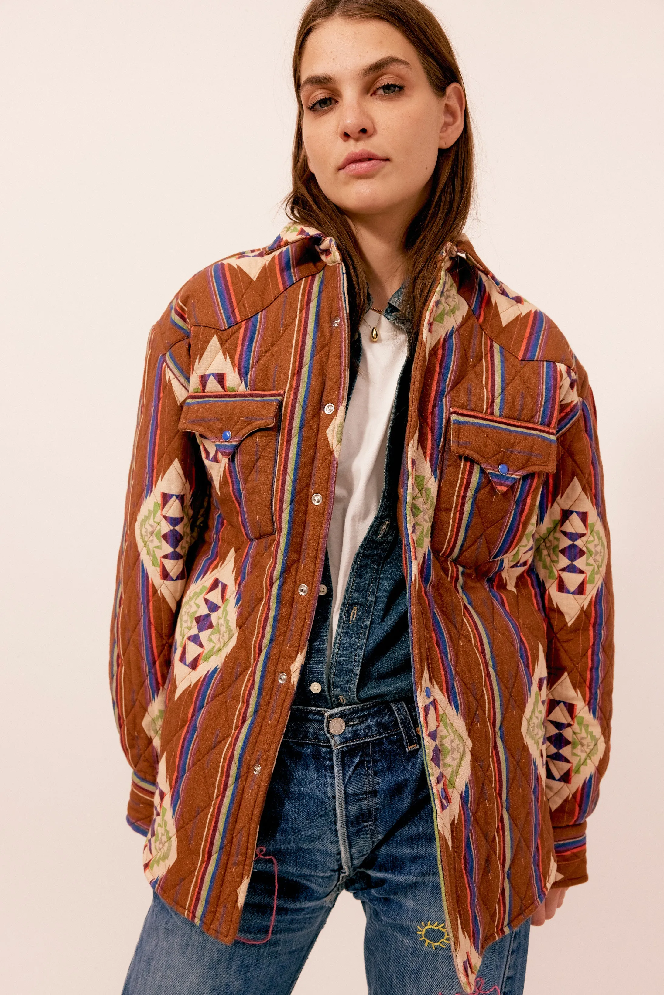 Quilt shirt jacket navajo sold by Arizona Love product image thumbnail 4