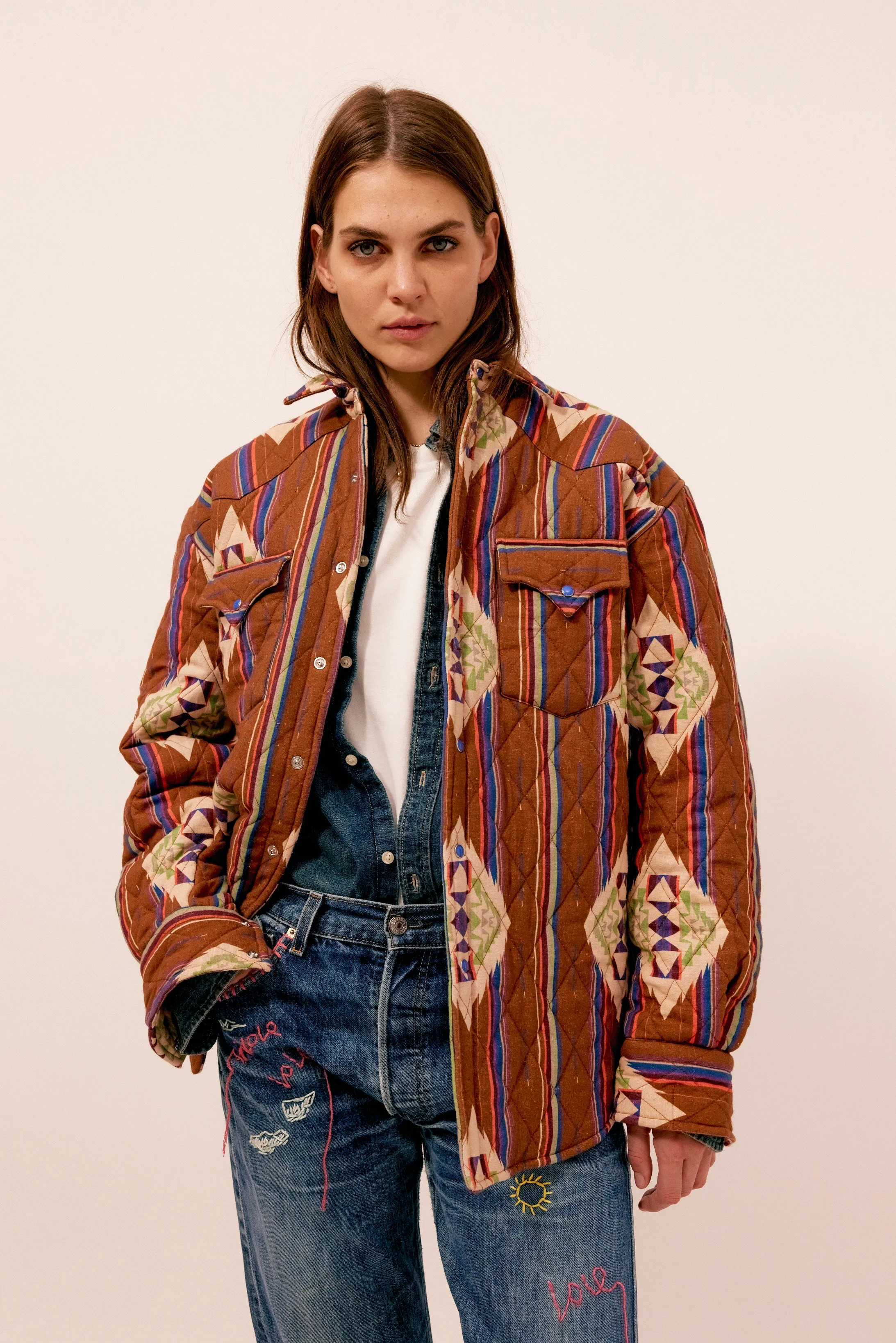 Quilt shirt jacket navajo sold by Arizona Love product image thumbnail 2