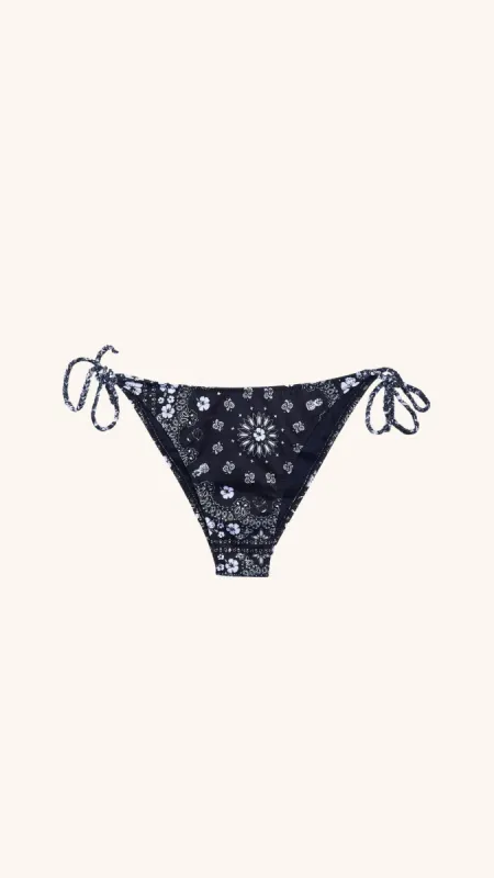 Positano Black Bandana Bikini Bottom sold by Arizona Love