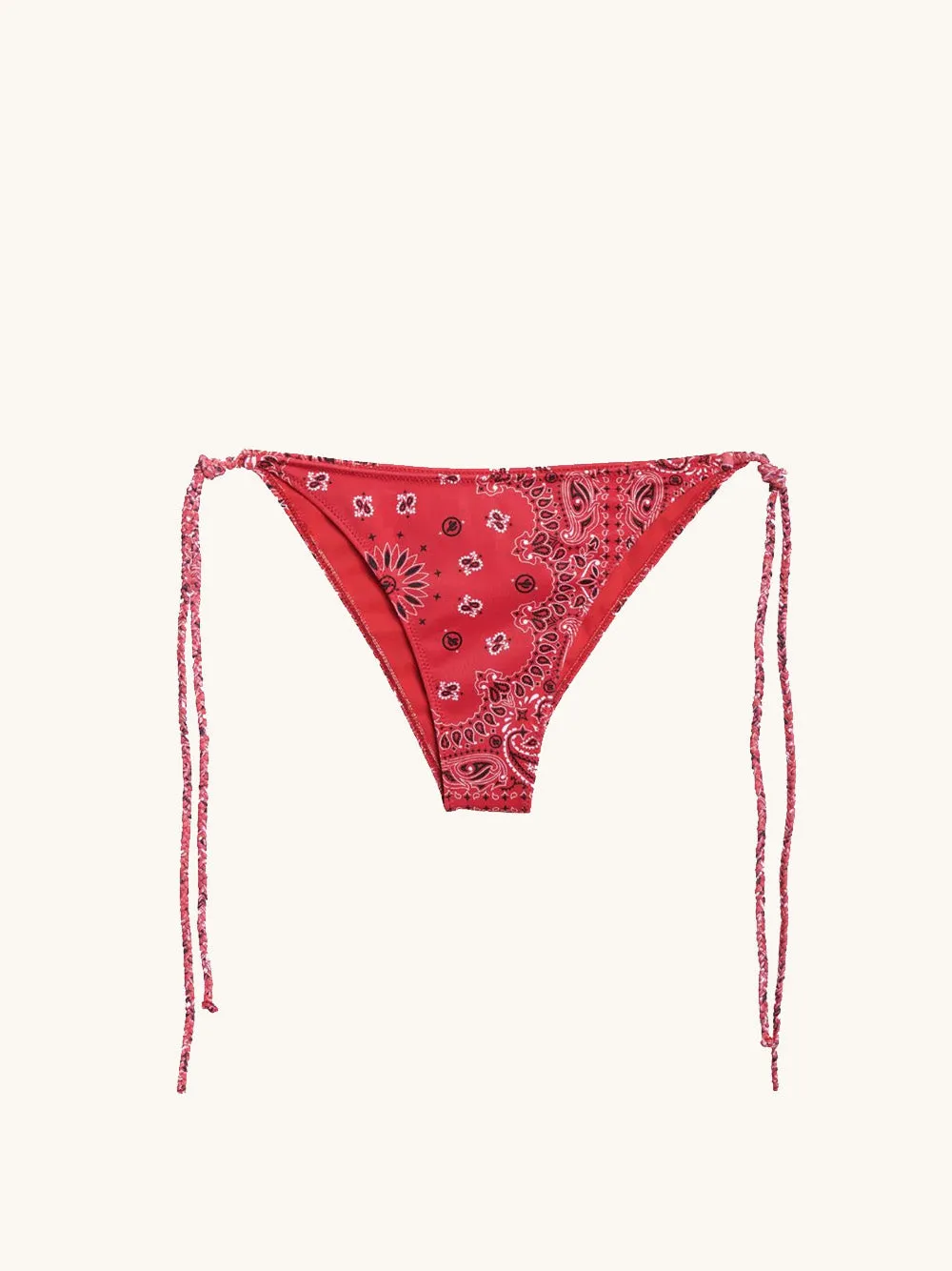 Positano bikini bottom red sold by Arizona Love
