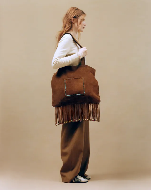 Gio suede bag made by Arizona Love