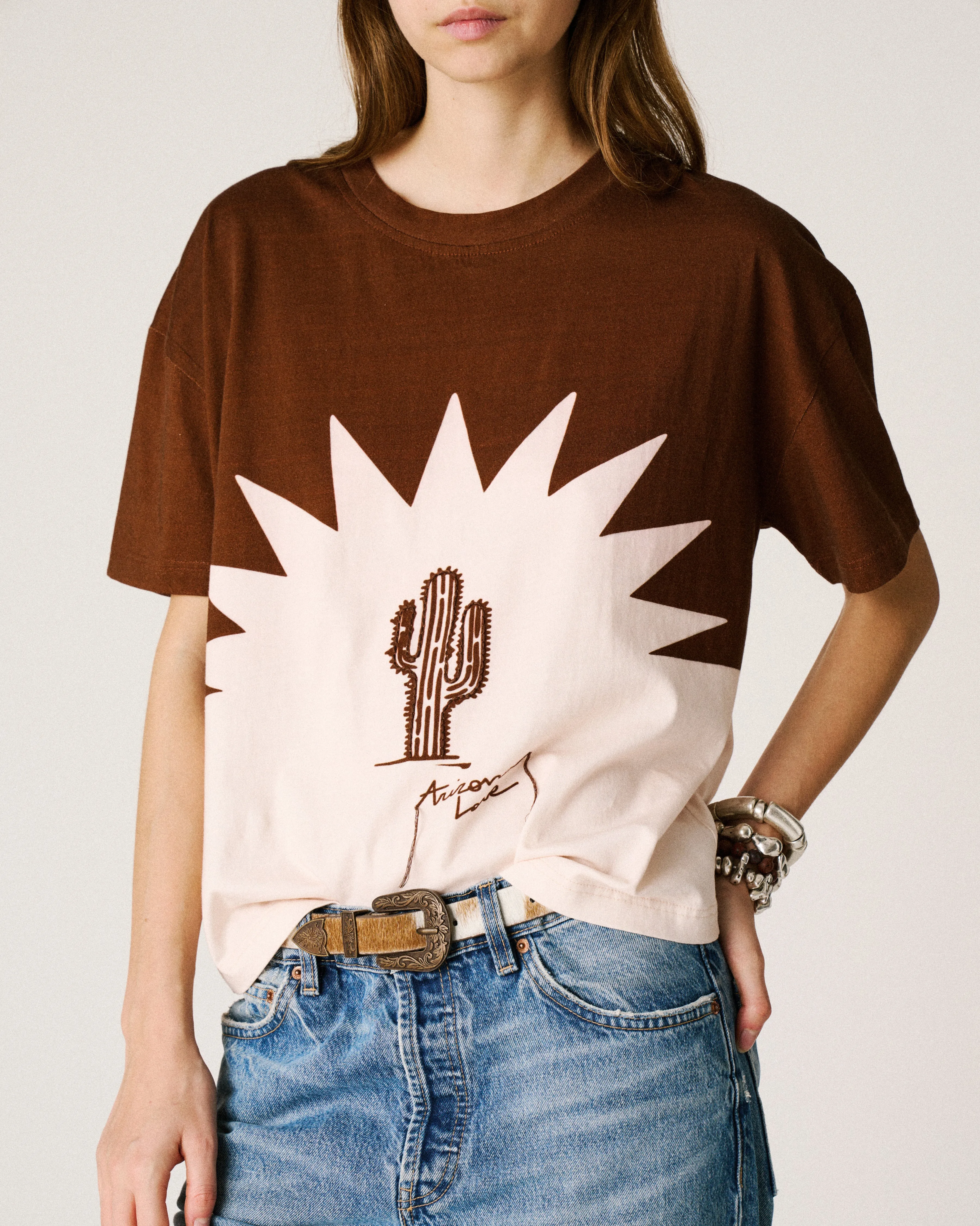T-shirt cactus brown sold by Arizona Love