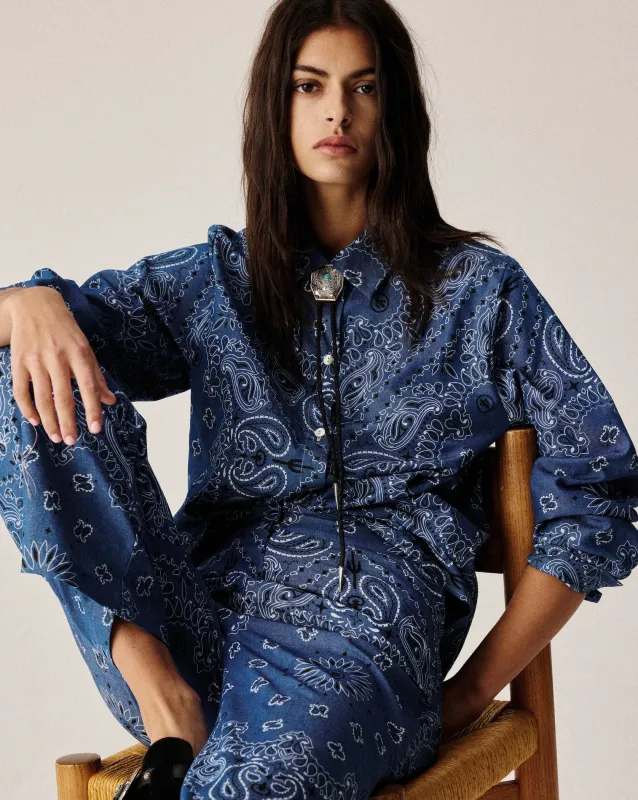 Denim shirt sold by Arizona Love