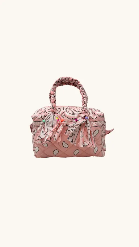 Bandana pink quilted vanity made by Arizona Love