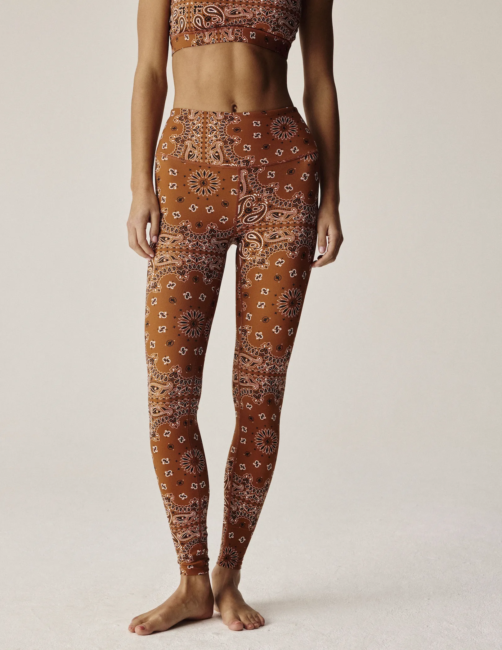 Yoga legging terracotta bandana sold by Arizona Love product image thumbnail 3
