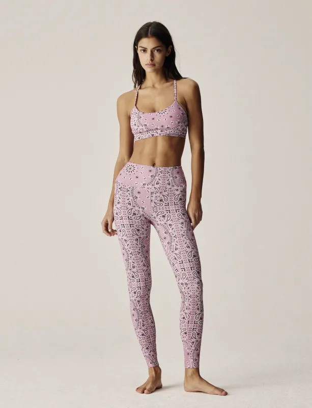 Yoga legging dusty rose bandana sold by Arizona Love
