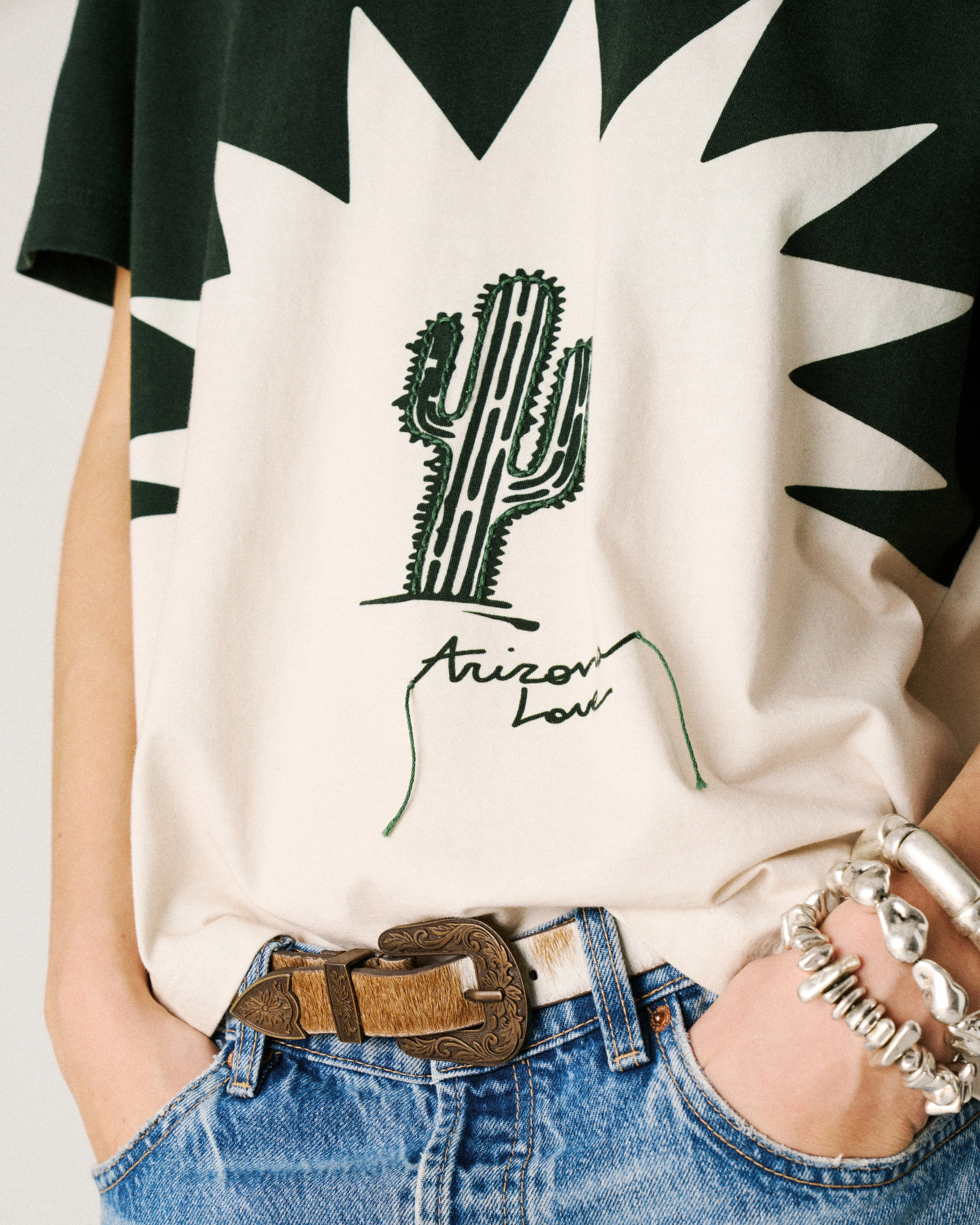 T-SHIRT CACTUS GREEN sold by Arizona Love product image thumbnail 4