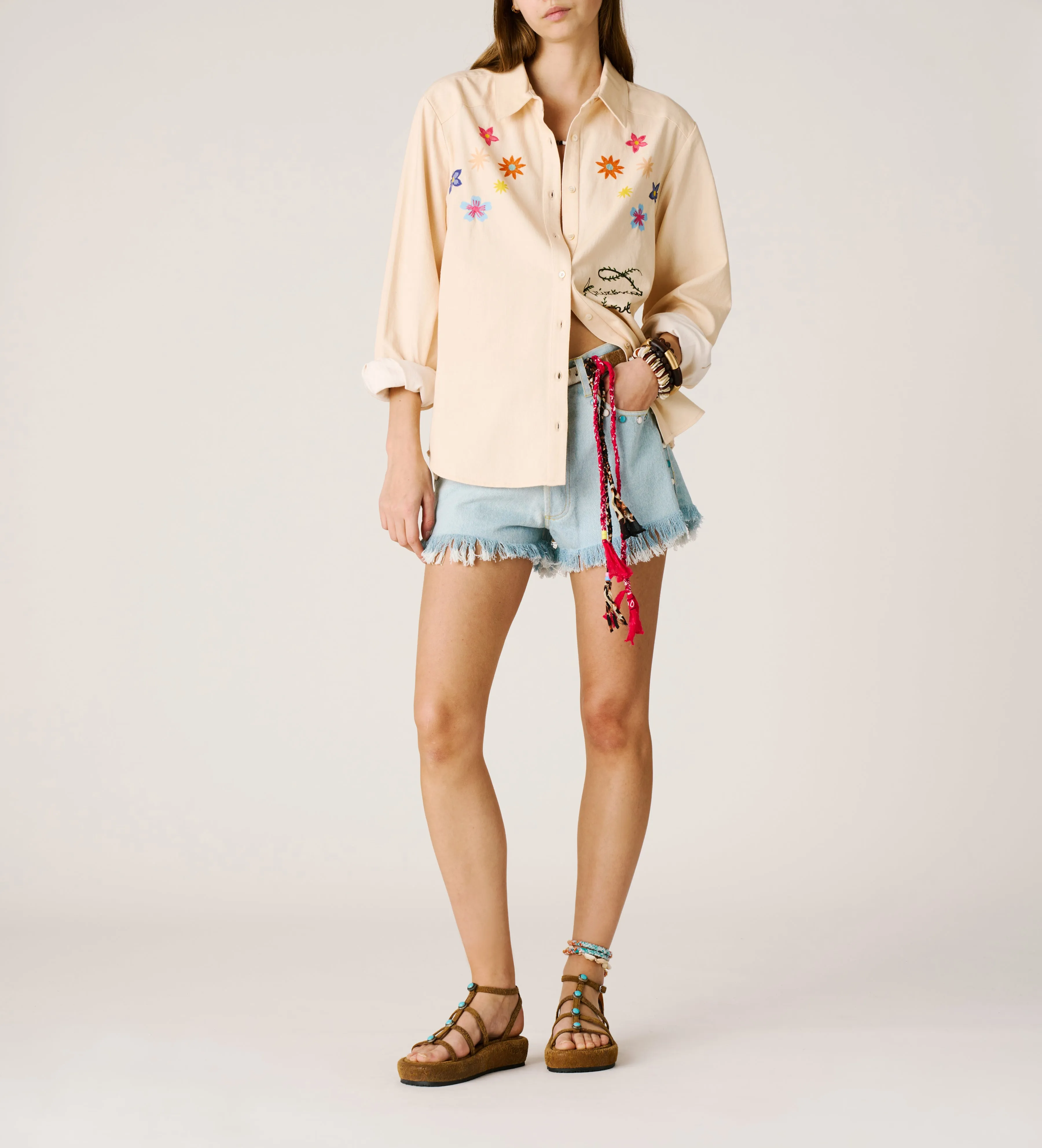 Rivet denim short sold by Arizona Love product image thumbnail 3