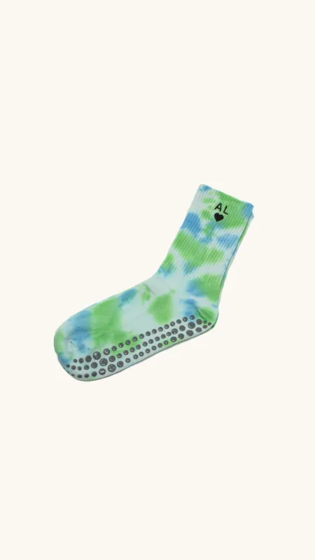 Socks Green Blue Tie & Dye sold by Arizona Love