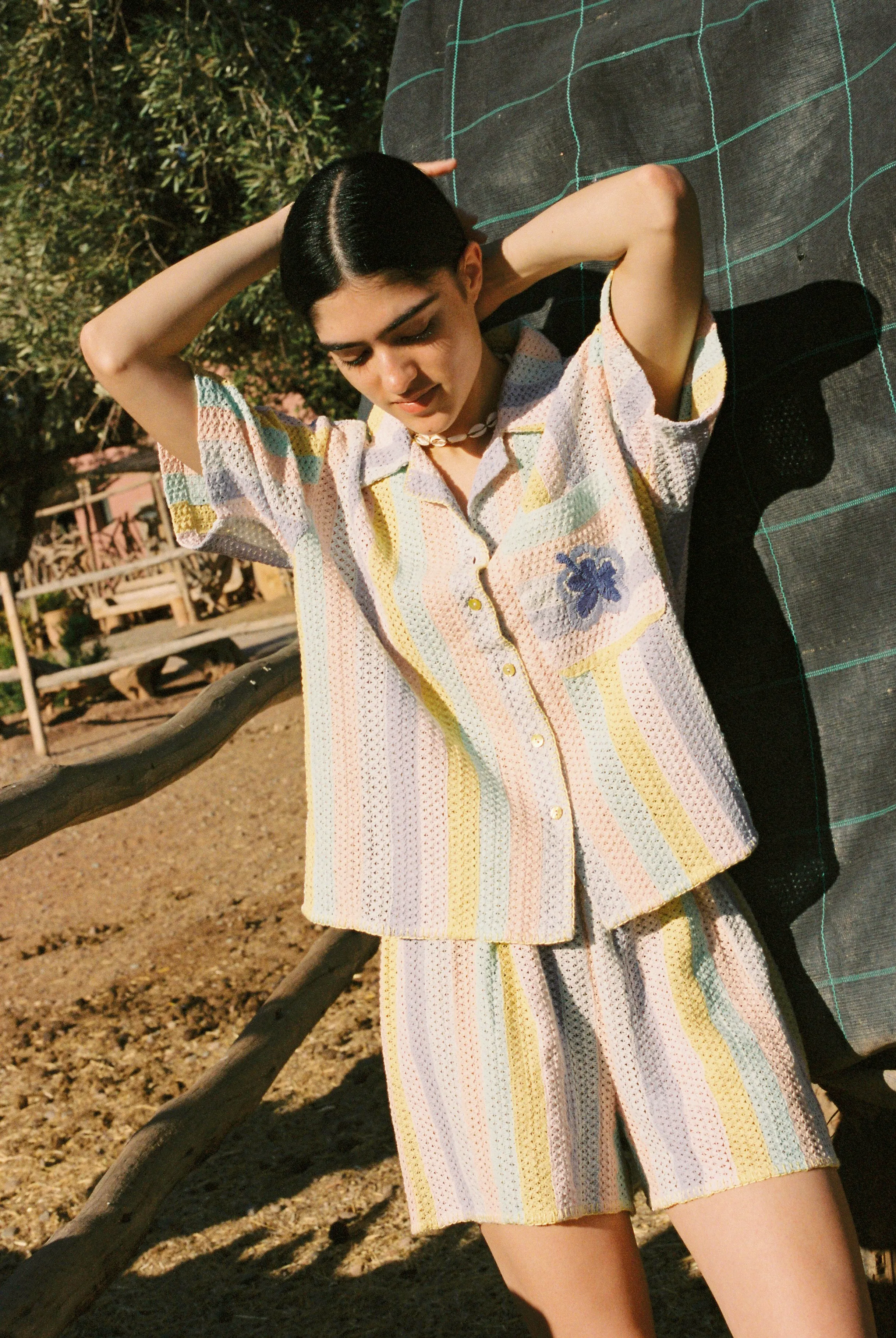 Pastel crochet short sold by Arizona Love