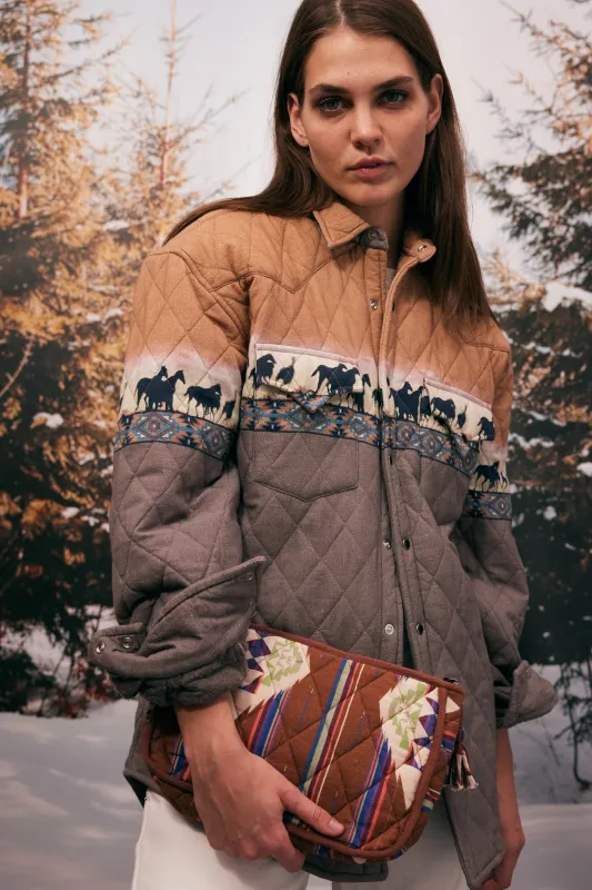 Quilt Shirt Jacket Wild West (WH) sold by Arizona Love