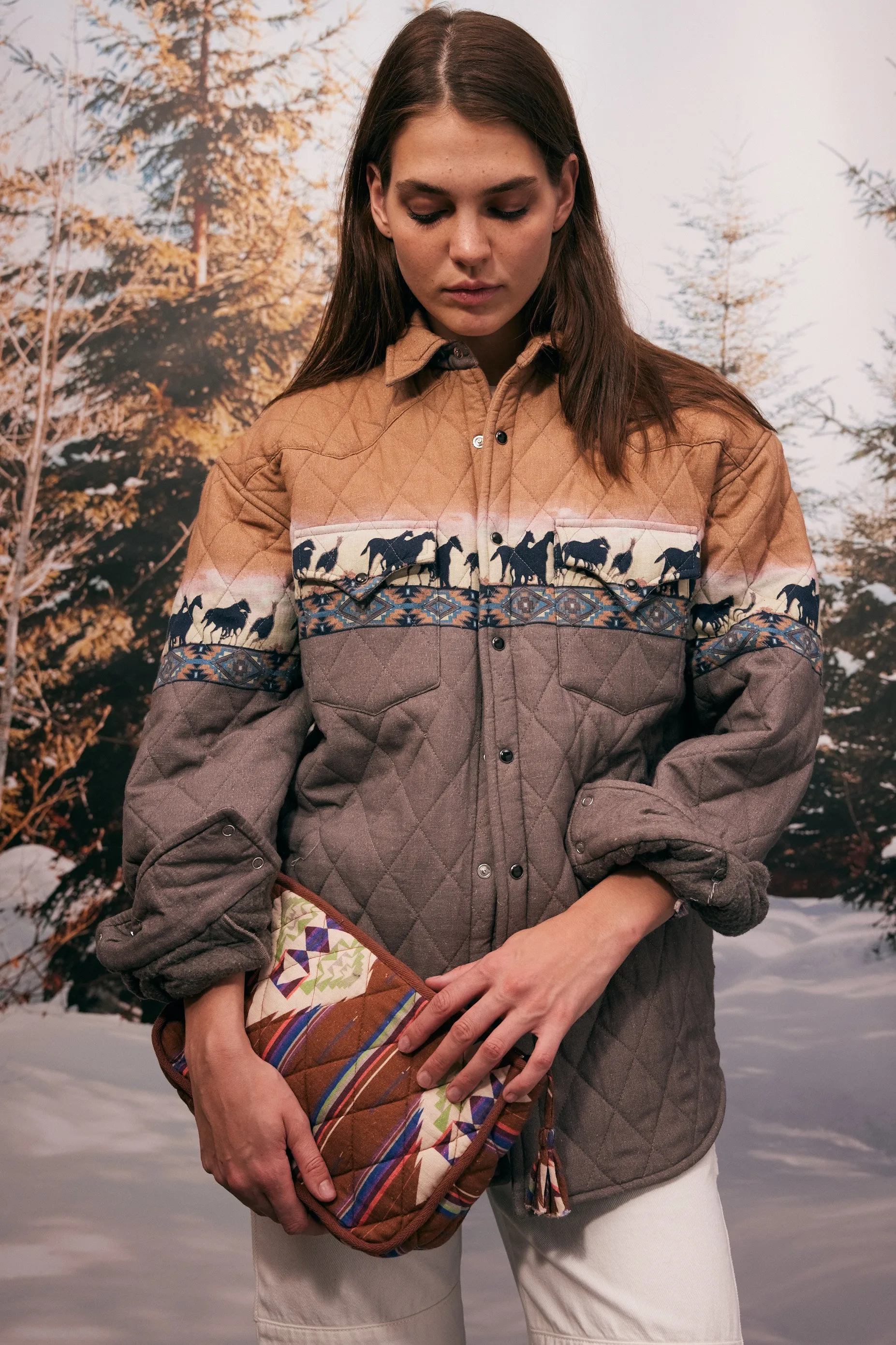 Quilt Shirt Jacket Wild West (WH) sold by Arizona Love product image thumbnail 3