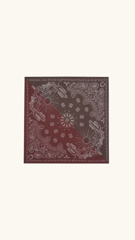 Silk scarf burgundy choco sold by Arizona Love