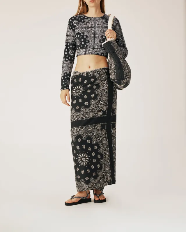 Black bandana sharong sold by Arizona Love