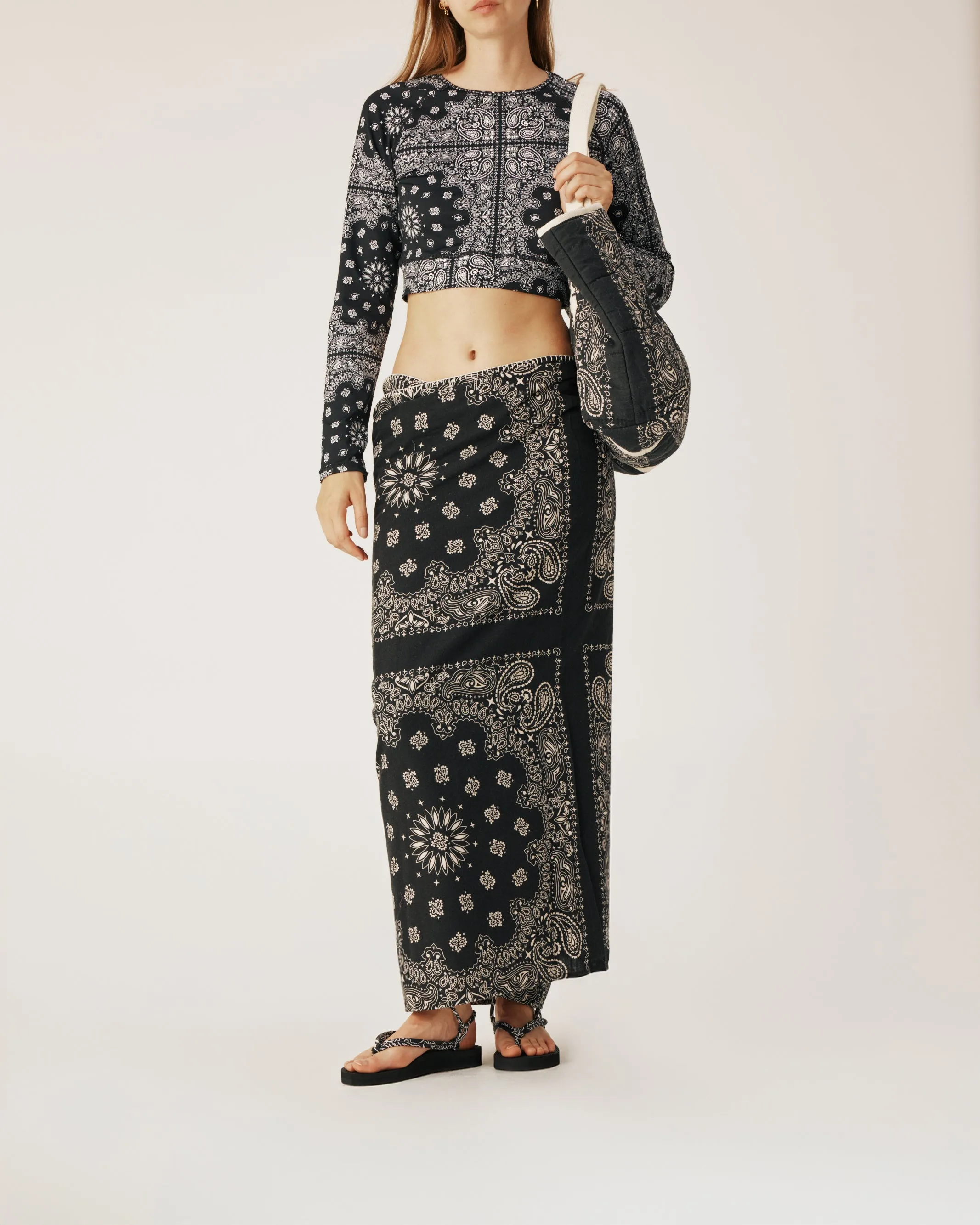 Black bandana Sarong sold by Arizona Love