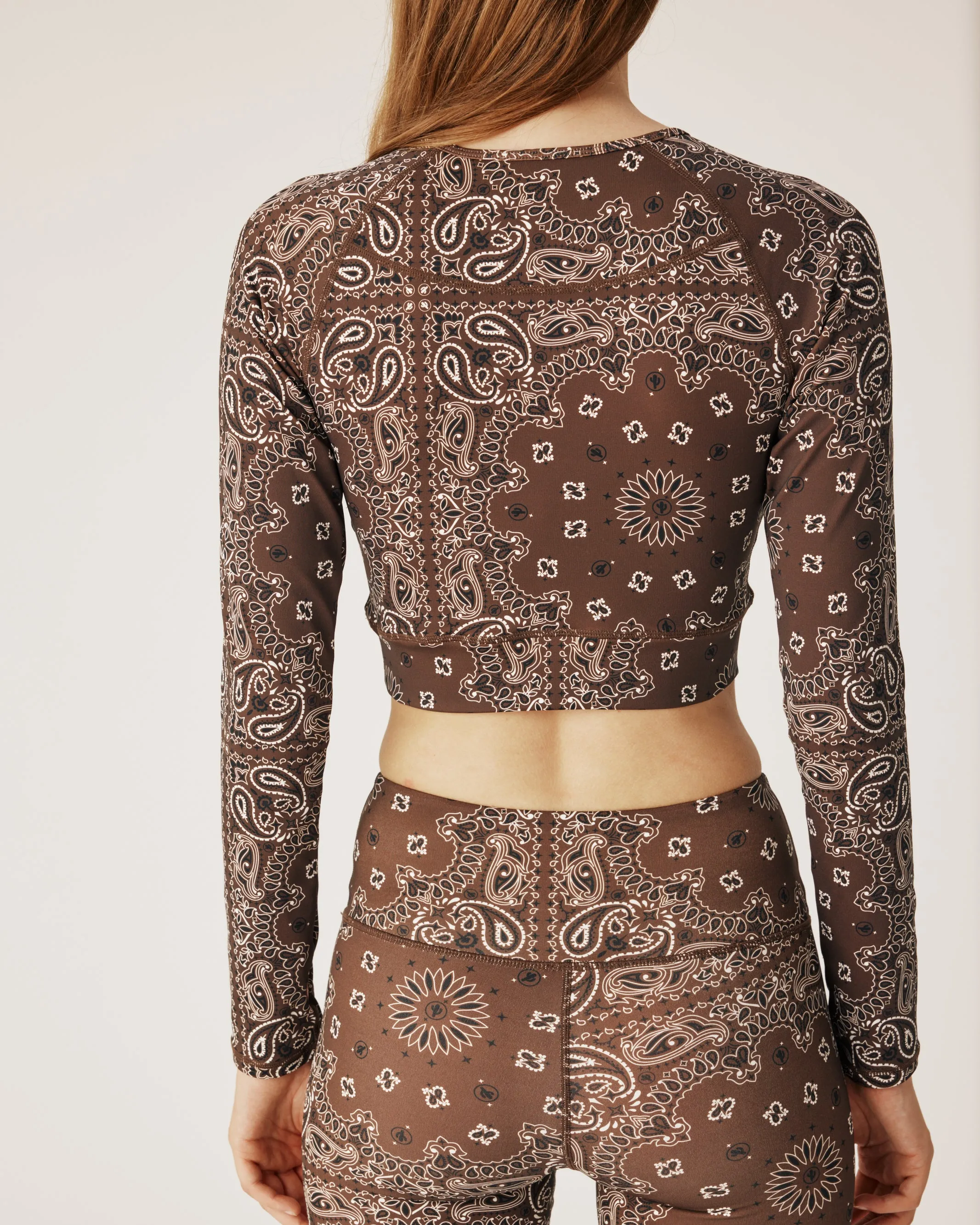 Yoga long sleeve top choco sold by Arizona Love product image thumbnail 2