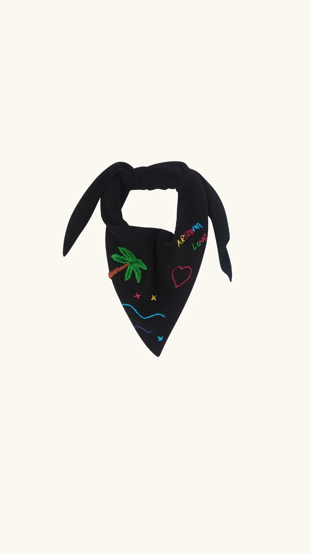 Palm black scarf sold by Arizona Love product image thumbnail 2