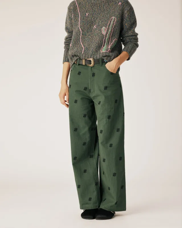 Kaki Paisley Pants sold by Arizona Love