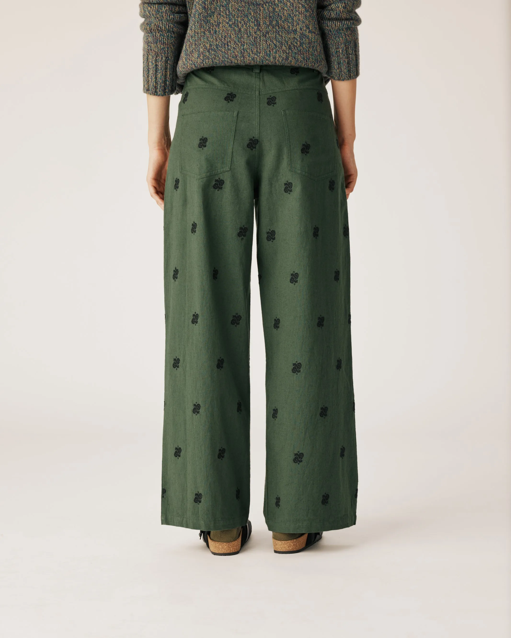 Kaki Paisley Pants sold by Arizona Love product image thumbnail 3