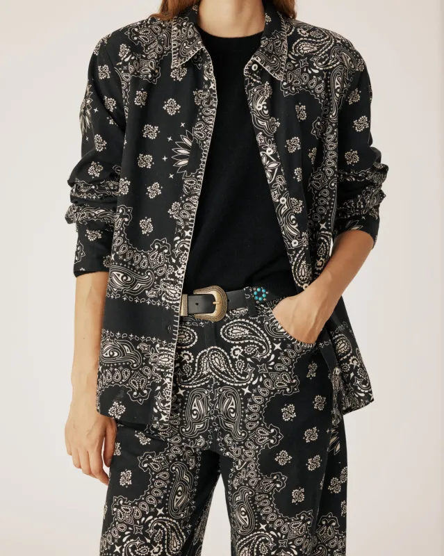 Black bandana shirt sold by Arizona Love