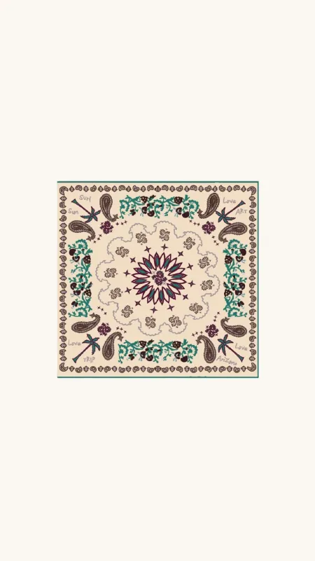 Boho vanilla scarf sold by Arizona Love