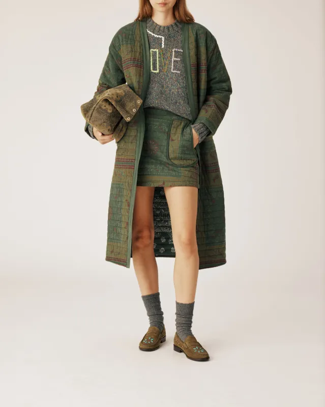 Boho Green Coat sold by Arizona Love