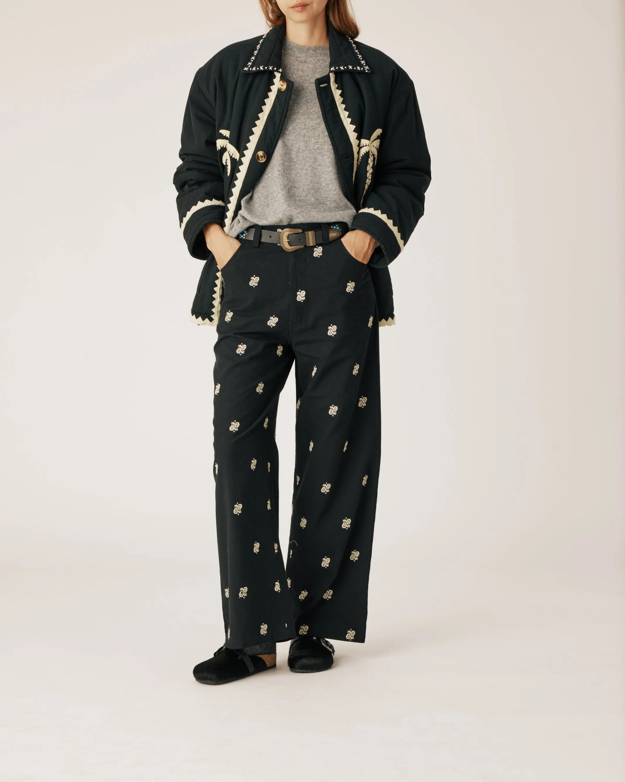 Black Paisley Pants sold by Arizona Love product image thumbnail 4