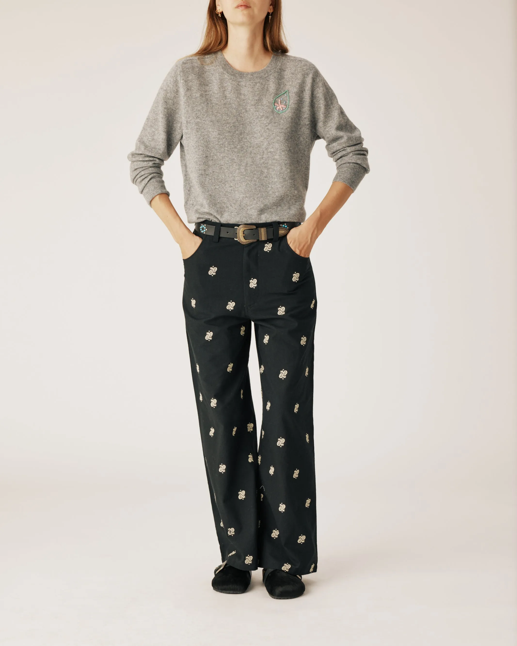 Black Paisley Pants sold by Arizona Love product image thumbnail 3