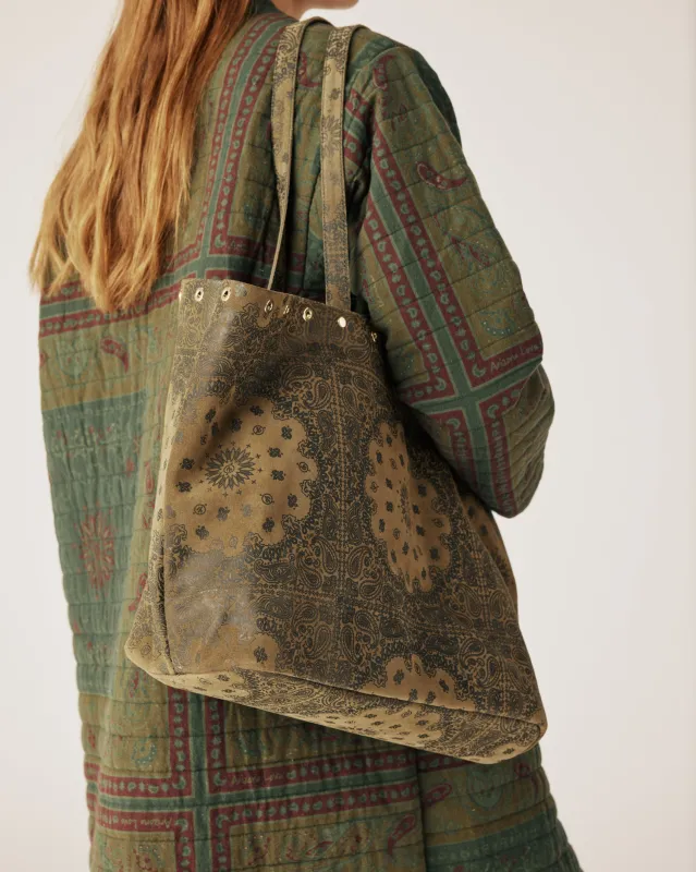 Printed Kaki Bag Medium made by Arizona Love