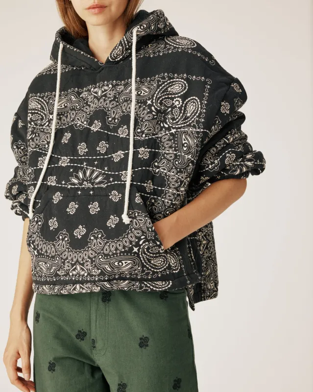 Black bandana hoodie sold by Arizona Love