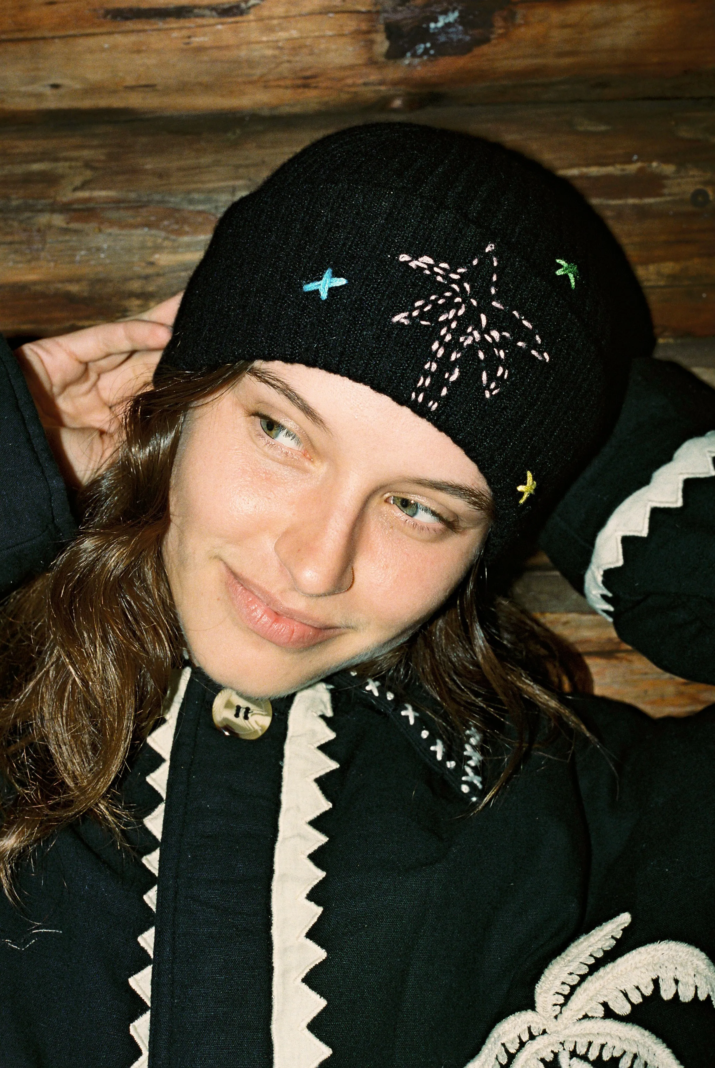 Knited hat black sold by Arizona Love