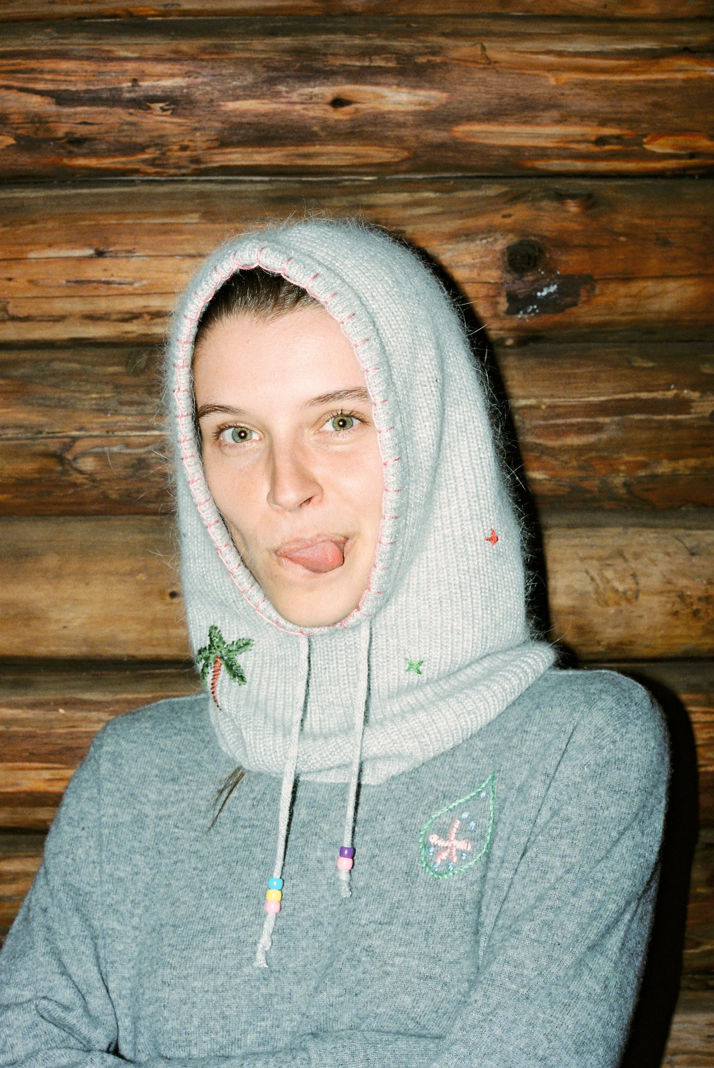 Hoodie hat light grey sold by Arizona Love product image thumbnail 2