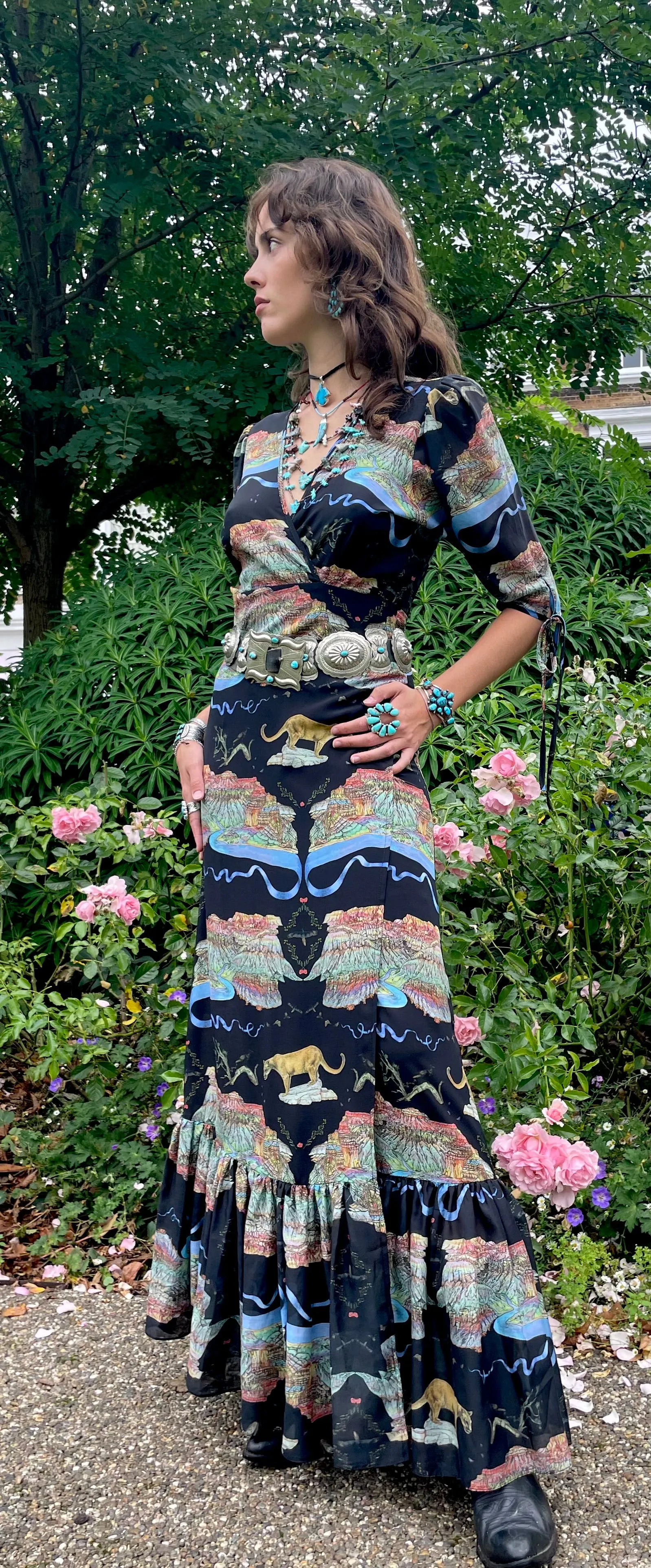 Wrap Dress 100% Silk 1 sold by Arizona Love product image thumbnail 3