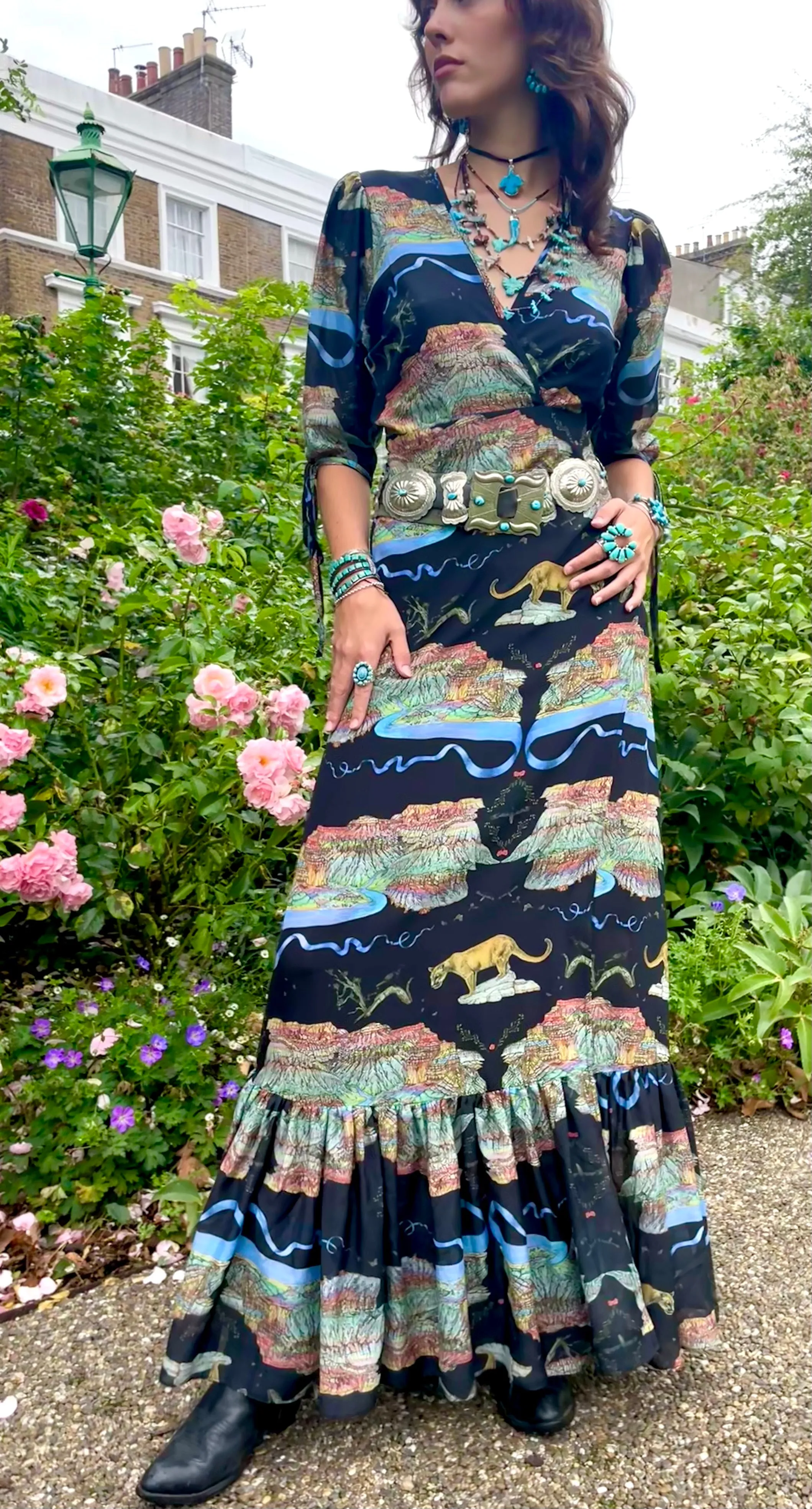 Wrap Dress 100% Silk 1 sold by Arizona Love product image thumbnail 4