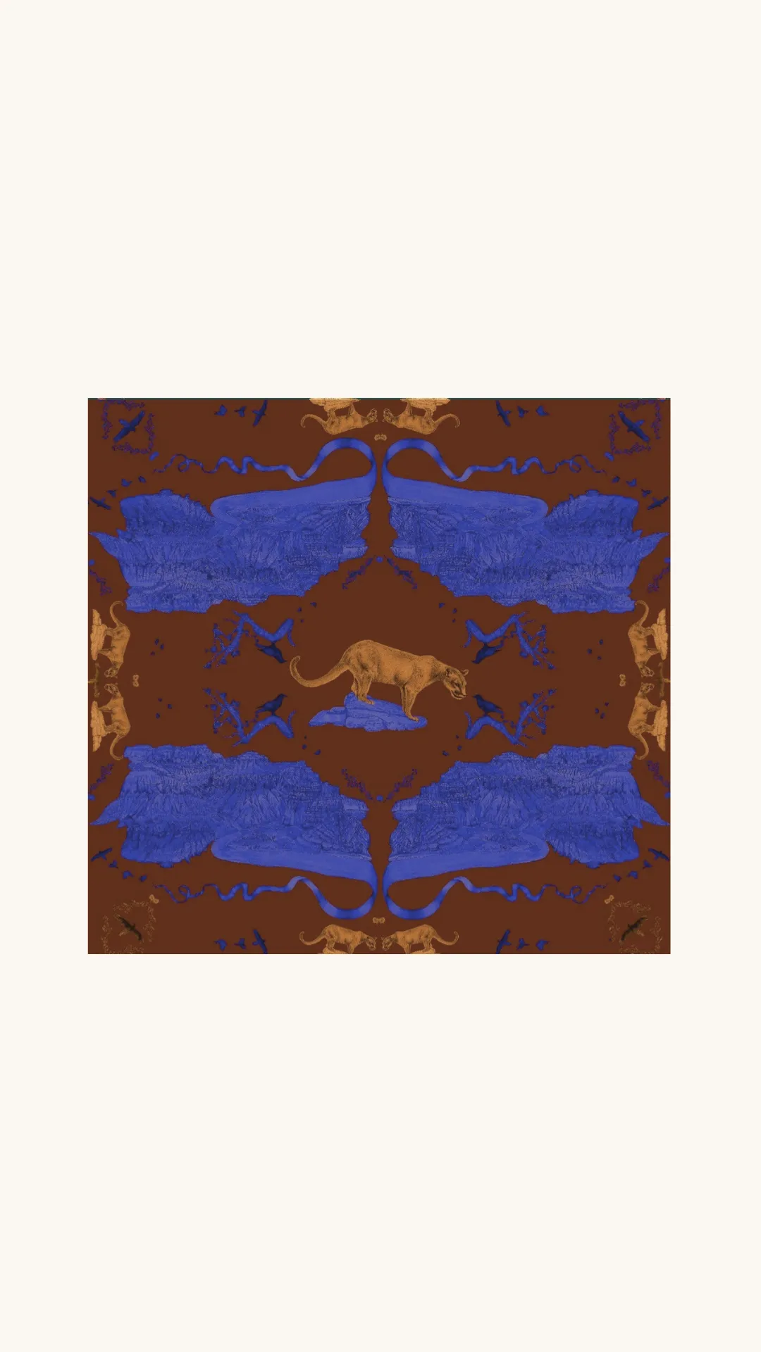 Scarf Canyon Bandana Cashmere Blue sold by Arizona Love